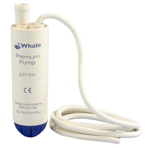 Whale Standard 12V Submersible Electric Pump - White 13 Litres