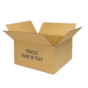 Scatole Di Cartone Bianco 20x20x20 Cm - Confezione Da 15 Pezzi, Per Spedizioni, Traslochi E Ripiego, Onda Singola