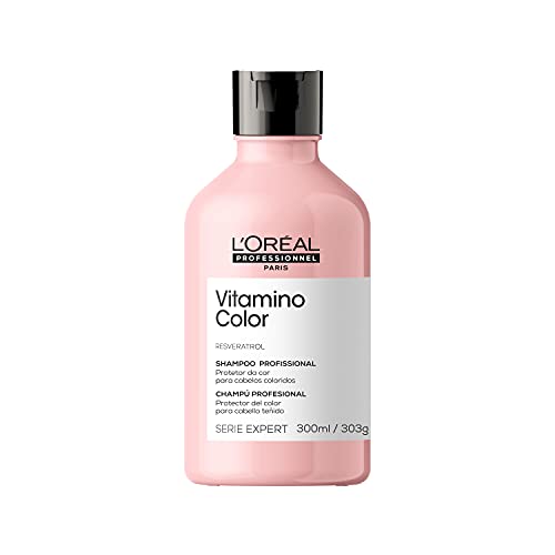 L'Oréal Professionnel Shampoo Vitamino Color, Protege e Preserva a Cor do Cabelo, Previne Danos, Adiciona Luminosidades aos Fios, 300ml