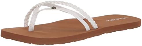 Volcom Women's Thrills Sandal, White, 7