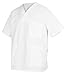 Produktbild BP 1653-485-21-XLn Unisex Überzieh-Kasack, 1/2 Hülse, V-Ausschnitt mit Überlappung und 1 Druckknopf, 215,00 g/m² Stoffmischung, weiß, XLn