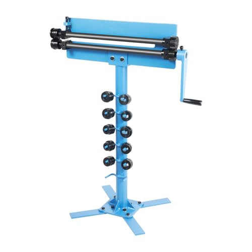 Kaibrite Sheet Metal Bead Roller Machine 1.2mm Gear Drive Bench 6 Dies Set Steel Bead Roller Create Channels Flanges Profiles Durable Steel Construction