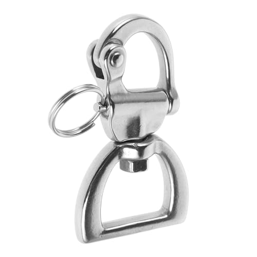 NAMOARLY Sailing Rigging Shackles Stainless Steel Yacht Buckle Rotated Spring Shackle Quick Release Buckle Yacht Safety