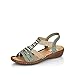 Produktbild Rieker Damen Sandaletten 60851, Frauen Sandalen,sommersandalen,bequem,sommerschuhe,freizeitschuhe,offene,schuhe,strandschuhe,grün (52),41 EU / 7.5 UK