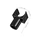 Healeved 4pcs Wheelchair Seat Rail Footplate Parts U-Shaped Rail Guides Footrest Foot Straps Tubing Fit Enhance Stability Comfort for Wheelchair Users