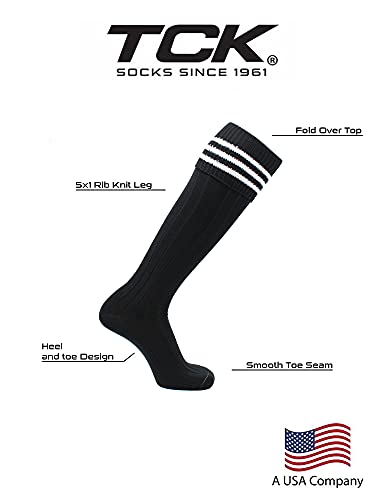 Euro Style 3 Stripe Soccer Socks With Fold Down Top3