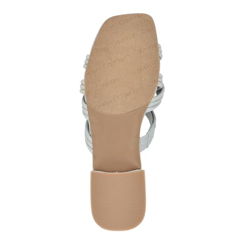 Calvin Klein Women's Trivy2 Sandal, Pearl Blue 450, 8.5 - image 4