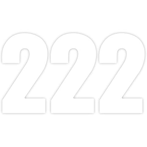 Pack of 3 Plain Number 2 Stickers Cover