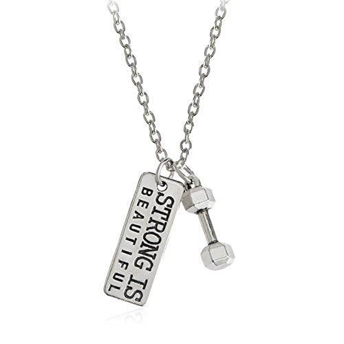 See full amazon price history chart for El Regalo "Strong Is Beautiful Fitness Gym Dumbbell Unisex Pendant Necklace for Boys/Men/Women/Girls El Regalo "Strong Is Beautiful Fitness Gym Dumbbell Unisex Pendant Necklace for Boys/Men/Women/Girls (B0CWH99MRJ) Amazon Price History, Amazon Price Tracker
