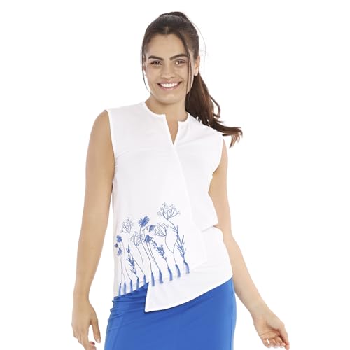 Mamatayoe Top Mercuria para Mujer, Blanco,Talla L
