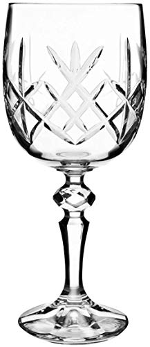 Bohemia Crystal Flamenco Lot de 6 Verres à vin 18 cm 220 ML