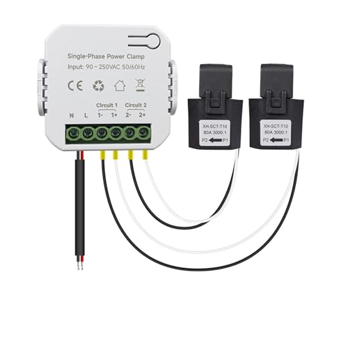 Relé inteligente Tuya WIFI de 80A que mide estadísticas de electricidad Kwh en tiempo real