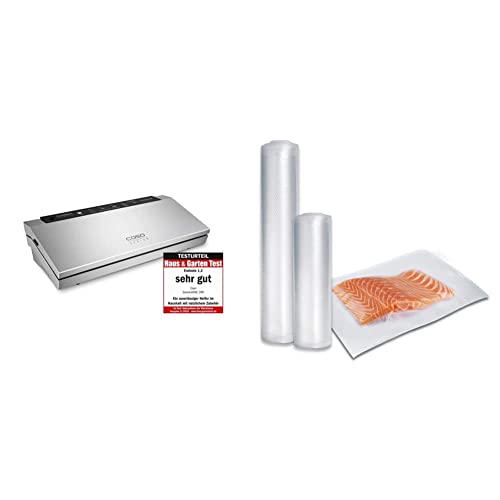 CASO 1385 GourmetVAC 280 - Vakuumierer - doppelte Schweißnaht & Schweißzeit- Inkl. 10 Beutel 20 x 30 cm & Profi…