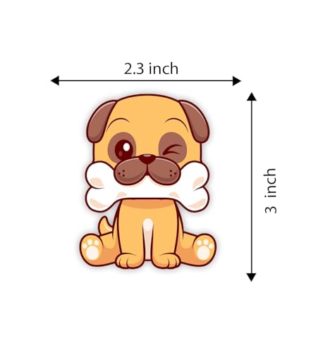 Image of Gift Me Bazar Cute Animal Wooden Fridge Magnet for Home, Kitchen and Office Decoration | Animal Lover Gift | Cartoon Theme Magnet for Kids (Dog)