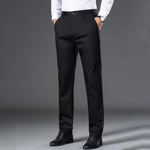 Men's Stretch Dress Business Trousers Slim Fit Stretch Chino Pants for Men Flat Front Tapered Dress Pant4