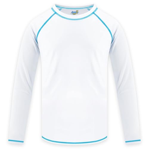 Image of Boys' Rash Guard Long Sleeve UPF 50 Sun Shirts for Toddler Kids Youth Water Swimming Rashguard