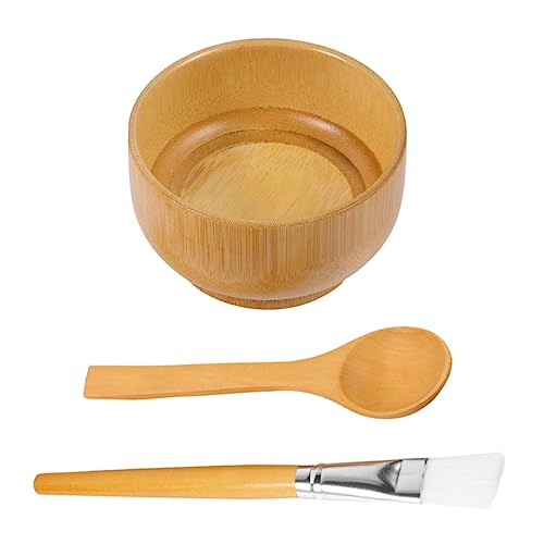 SOESFOUFU 3pcs Diy Face Mask Mixing Bowl Set Safe for Skin No Odor Compact Size for Bathroom Counter