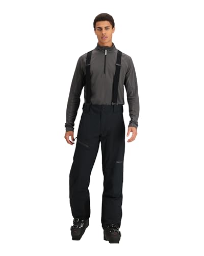Obermeyer Force   Pantalón con tirantes, color negro LG L, Negro  , Large