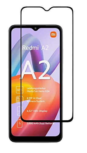 Image of HD Tempered Glass Screen Protector Compatible For Redmi A2 Plus, Redmi A2, Redmi A1 With Edge To Edge Coverage And Easy Installation Kit