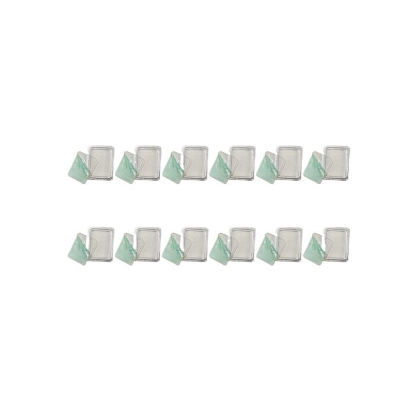 KUENCE 12PCS Alloy Square Porthole w PVC Lens Model Miniature Boat Windows Length 20/17/14.5/11.5mm for Simulated Ship Decorative Parts(NO.4)