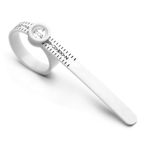 findtime Medidor de anillos inteligentes para medir tallas A-Z con lupa y herramienta de medición de anillos ajustables