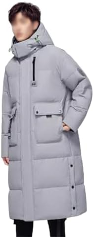 Autumn And Winter Hooded Fashion Thick Warm Casual Coat Men&#39;s Down Jacket Over The Knee Long