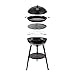Cadac Carri Chef 50 BBQ Grill with Paella Pan, Ceramic Grid, Piezo Ignition, Porcelain Enamel, 3.7kW, 47cm Cooking Area, Storage Bag Included