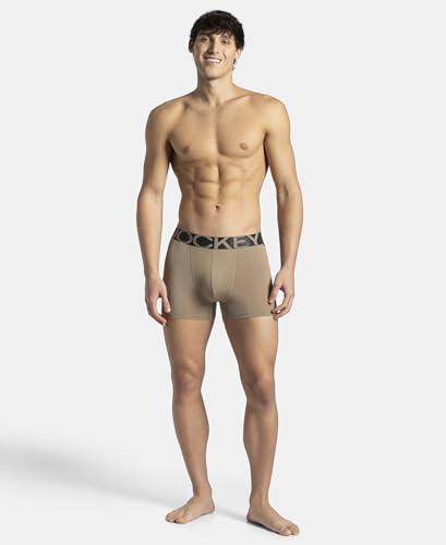 Image of Jockey IC28 Men's Tactel Microfiber Elastane Stretch Solid Trunk with Moisture Move Treatment