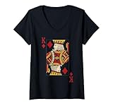 Photo Gallery donna costume king diamond card poker vegas maglietta con collo a v Photo Gallery donna costume king diamond card poker vegas maglietta con collo a v