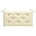 vidaXL Cojín para Banco de Jardín Asiento Silla Muebles Patio Balcón Terraza Exterior Suave Cómodo Decoración Tela Blanco 100x50x7 cm