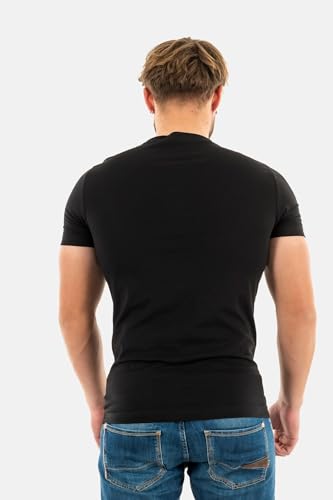 Calvin Klein Camiseta de Manga Corta Hombre Core Institutional Logo Slim tee Cuello Redondo, Negro (CK Black), M