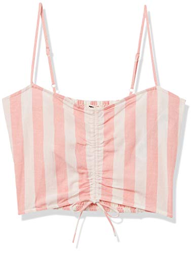 Billabong Women s Beaud Up Woven Cami Crop Top, Georgia Peach, S