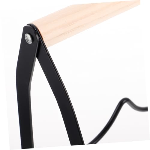 Soporte moderno para botellas de vino de hierro y madera miniatura 7