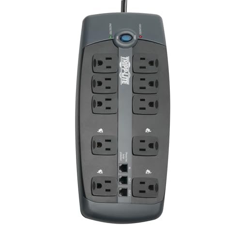 Protector eléctrico Tripp Lite TLP1008TEL 10 tomas 8 pies miniatura 4