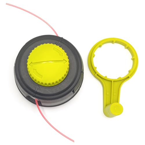 Spdtmhc 311759008 313318001 Arborless Trimmer Head Kit Fit for Ryobi Homelite RY253SS RY4CCS RY251 RY25CSEMC Replacement Parts 311759014 311759004 with Handle Compatible with M10 x 1.0 Nuts