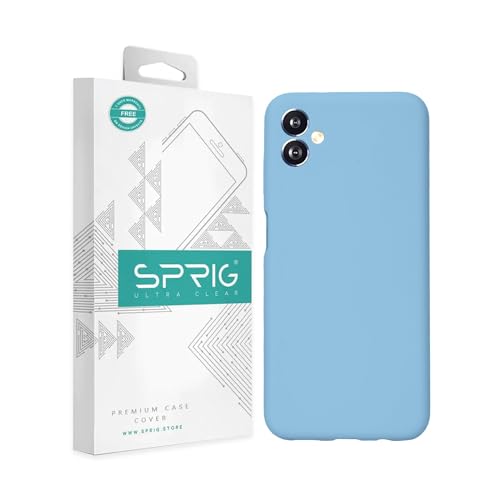 Image of SPRIG Compatible with Samsung Galaxy F14 5G Phone Liquid Silicone Cover Premium Back Cover Drop Tested Shock Proof Mobile Case for Men, Women, Boys and Girls with Camera Protection (Denim Blue)