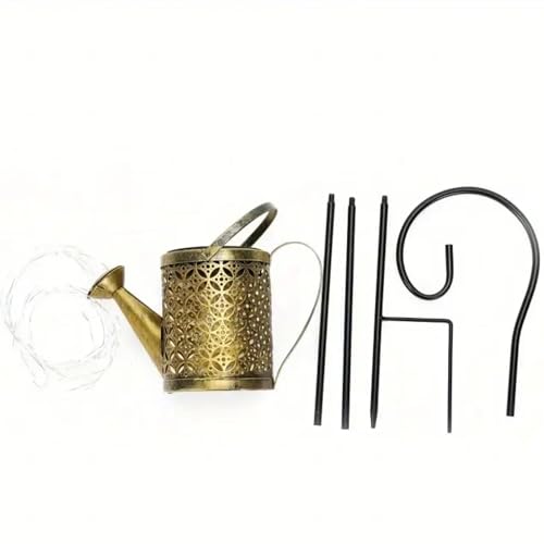 Image of MANSAA M72 Solar Watering Can LED Lights Solar-Powered Elegance | Waterproof & Durable | Garden /Balcony /Business Decor | Perfect for Parties & Holidays | Ideal for Pathways & Walkways | Made in India