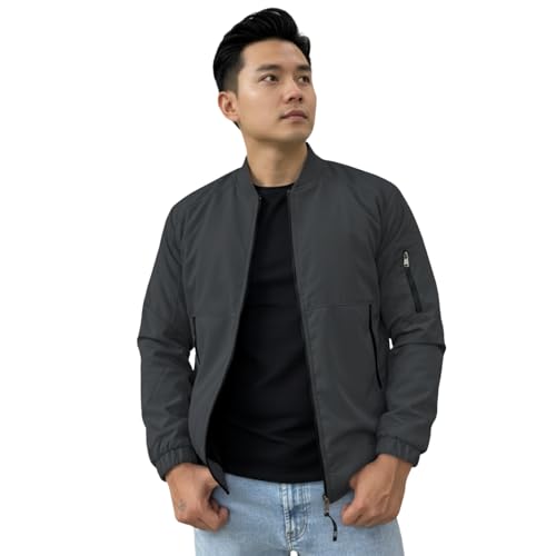 Image of NINQ Winter Jacket - Windproof Poca Cloth with Fur, Zipped mandarin Collar, 2 Front Pockets & Side Arm Pocket, Casual & Sportswear jackets for men