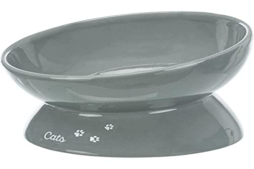 Futterstation XXL Keramik 0,35 l/Ø 17 cm grau