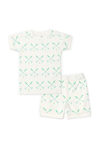 Image of monica + andy unisex-baby Organic Two-piece Shorty Pajama Set