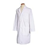 Lab Coat, S, White, 40-1/4 in. L