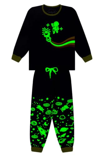 Lote 3 PIJAMAS INFANTIS INVERNO Menino - 1 ao 10 Anos (Neon/Macaco/Robô, 1)