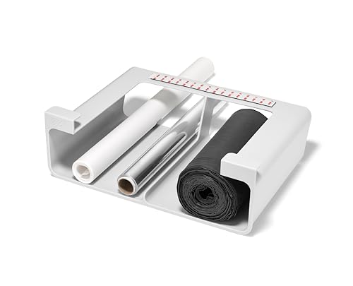 Joseph Joseph CupboardStore Organizador Bajo Estante Cocina para Papel de Aluminio, Papel Film, y Bolsas, Ahorra Espacio, Plástico Reciclado, Grande