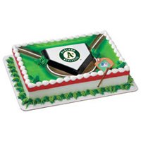 Oakland Athletics Baseball Home Plate Cake