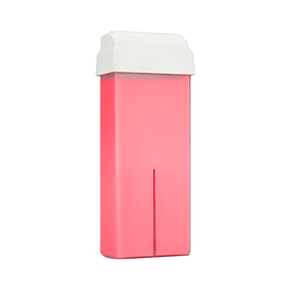 Roll-on Enthaarungswachs mit Fettlöslichkeit, 100 ml, Nachfüllpackung für Handstück, Wachserhitzer, Wachserhitzer, Epilation, 12 Stück, Rosa + gratis Anyskin® Öl nach Wachs, 100 ml