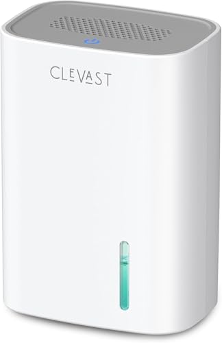 CLEVAST Small Dehumidifier for Home, 30oz Mini Quiet Dehumidifier for Bathroom & Bedroom, Portable Compact Air Dehumidifier for Closet, RV, Camper (285 sq. ft)