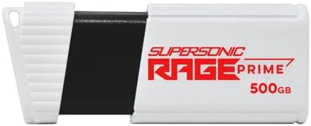 Patriot Supersonic Rage Prime USB 3.2 Gen 2 Flash Drive - 500GB - PEF500GRPMW32U
