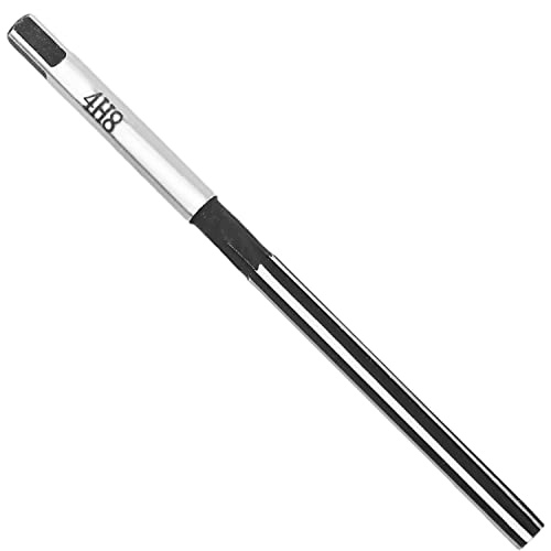 Auniwaig 4mm Hand Reamer,9Crsi,H8 6 Straight Flutes Groove Reamer,Straight Flutes Hand Milling Cutter Tool