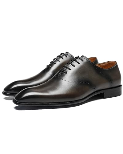 Men's Dress Shoes - Minimalist Cap Toe Oxford in Genuine Leather | Sleek Dress Shoes for Business 662922