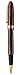 Xezo Phantom Fine Rollerball Pen, Hand Enameled in Deep Mahogany Color with 18K Gold Plating. Handmade, Limited Edition, and Serialized. No Two Alike